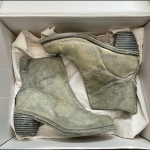 Guidi back zip leather ankle boots